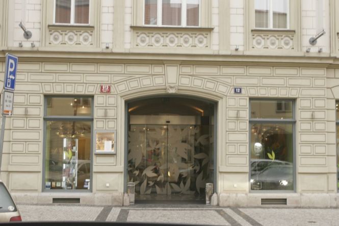 Entrance of the Design Hotel Yasmin - Politickych Veznu street